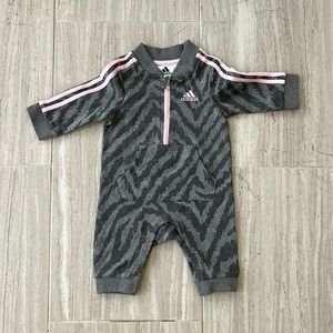 NWOT baby girl adidas jumpsuit